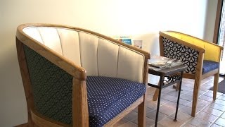 How to Reupholster a Channel Back Chair Channeled Foam Method [upl. by Rhianon]