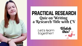 QUANTITATIVE vs QUALITATIVE RESEARCH TITLE QUIZIZZ assessment [upl. by Castera555]