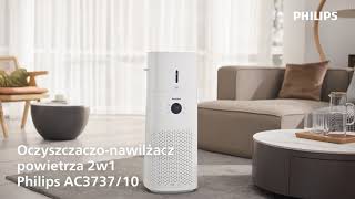 Zobacz jak działa oczyszczacz i nawilżacz 2w1 Philips AC373710 [upl. by Sirrep]