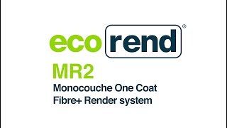 Ecorend MR2 Monocouche Fibre Application onto Porotherm Block [upl. by Ardys]