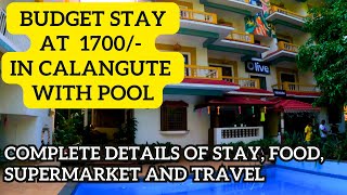 Budget Friendly Hotel in Calangute with Pool  Budget Restaurant in Calangute  Olive Niwasa [upl. by Zackariah452]