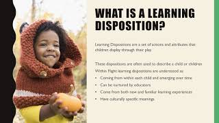 Learning Dispositions [upl. by Cheng117]