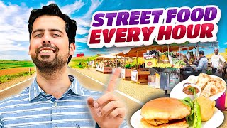 Eating Street Food Every Hour For a Day  Impossible Food Challenge cravingsandcaloriesvlogs [upl. by Jago]