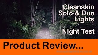 Product Test  Cleanskin Solo amp Duo Mountain Bike Lights [upl. by Dewie]