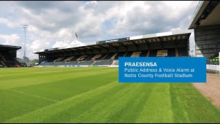 Notts County enhance the fan experience with PRAESENSA [upl. by Ameyn670]