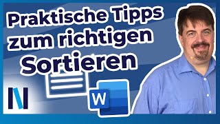 Richtig sortieren in Word – alphabetisch und numerisch [upl. by Moses]