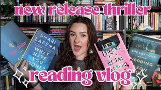 NEW RELEASE THRILLER READING VLOG 2024  good books fall activities amp packing to move [upl. by Rafaelof768]