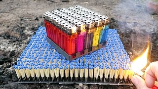 CIGARETTE LIGHTERS OVER MATCHES  NICE REACTION [upl. by Eissed]