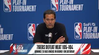 Erik Spoelstra PostGame Interview  Miami Heat vs Philadelphia 76ers [upl. by Foster]