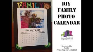 Craft a DIY Family Photo Calendar with Rainy Day Mum [upl. by Elletnohs819]