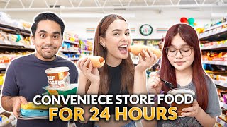 EATING CONVENIENCE STORE FOOD FOR 24HOURS  IVANA ALAWI [upl. by Aicenev601]