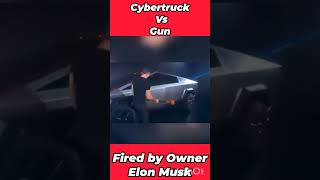 Gun Fire on Cybertruck tesla elonmusk cybertruck shorts viral trending [upl. by Burnaby]