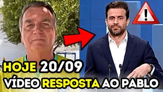 URGENTE Bolsonaro Finalmente Fala TUDO Sobre Pablo Marçal  Hoje 2009 [upl. by Sidnarb]