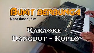 Bukit berbunga  Karaoke tanpa vokal  Dangdut Koplo  Nada Cewek [upl. by Hylton]