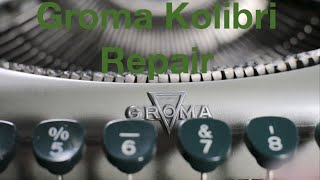 Typewriter Video Series  Episode 227 Groma Kolibri Repair [upl. by Oilut]