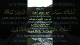 Attahiyat  Tashahhud  Learn Tashahhud with Tajweeed and English Translation viral namaz islam [upl. by Raynor]