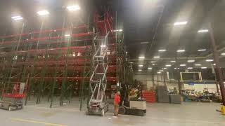 29’ high teardrop pallet rack dismantle  Greensboro NC [upl. by Muscolo886]