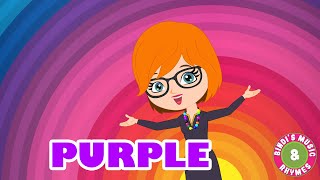 Purple Colour Song for kids  Learn Colours  Rhymes for Children  Bindis Music amp Rhymes [upl. by Fi703]