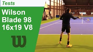 Test de la raquette de tennis Wilson Blade 98 16x19 V8 [upl. by Janeta485]