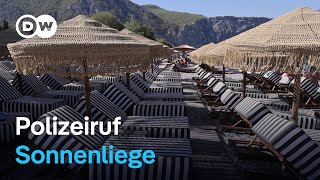 Griechenlands Kampf gegen die Strandliegenmafia  Fokus Europa [upl. by Rabin839]