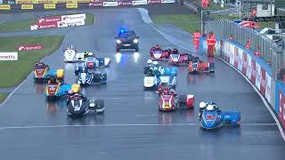 2024 Express Tyre Service British Sidecars  Knockhill  Race 1 highlights [upl. by Melleta]