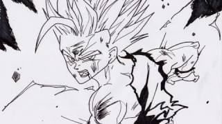 No49 HOW TO DRAW GOHAN 孫悟飯 [upl. by Eelyrehc]