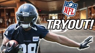 What’s an NFL Tryout Like INTENSE [upl. by Gurtner]