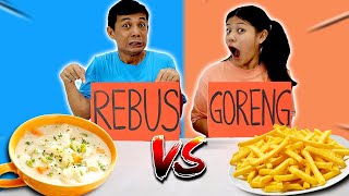 TANTANGAN MAKAN REBUS VS GORENG  BAKSO DAN MIE INSTAN ENAK MANA  Challenge Lucu  CnX Adventurers [upl. by Kippar]