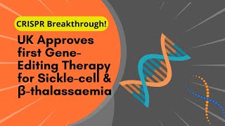 CRISPR Breakthrough UK Approves first GeneEditing Therapy for Sicklecell amp βthalassaemia [upl. by Ettie941]