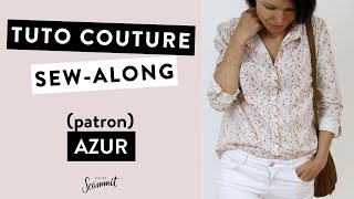 TUTORIEL COUTURE Coudre la chemise ou robe AZUR [upl. by Artsa838]