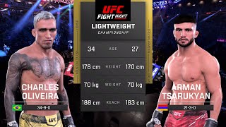 Charles Oliveira vs Arman Tsarukyan Full Fight  UFC 300 Fight Night [upl. by Remmer]