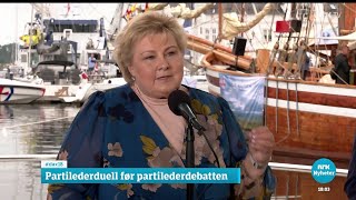 Dagsnytt 18 17082023 Erna Solberg [upl. by Tatia]