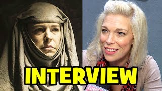 GAME OF THRONES Septa Unella Interview  Hannah Waddingham [upl. by Doro584]