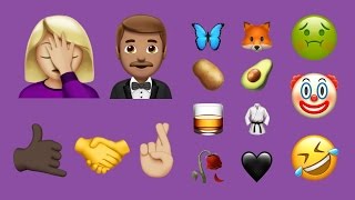 Every New Emoji in iOS 102 December 2016 Update [upl. by Asyen]