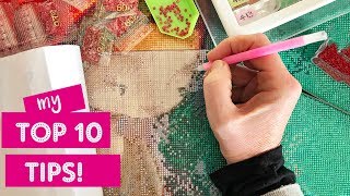 Top 10 Tips for Diamond Painting [upl. by Anais564]