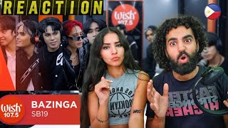 FIRST TIME HEARING SB19🥵🔥Bazinga LIVE on Wish 1075 Bus REACTION [upl. by Atilef]