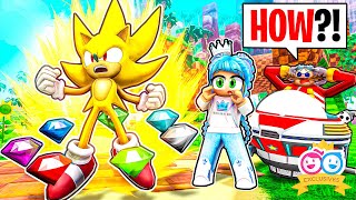 We Unlocked Super Sonic Super Tails and Super Knuckles To Defeat Doctor Eggman Roblox Sonic [upl. by Stu]