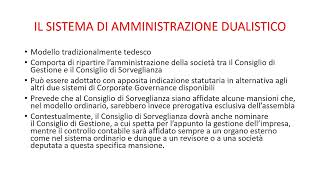 IL SISTEMA DI AMMINISTRAZIONE DUALISTICO [upl. by Eisenberg122]