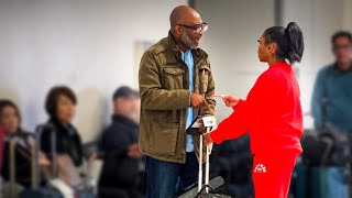 Claiming Strangers Luggage at the Airport [upl. by Enaffit]