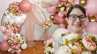 DIY Balloon Garland Circle Arch Backdrop [upl. by Helen636]