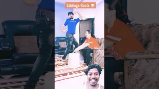 Siblings goals funny 😂 funny comedy challenge couple dushyantkukreja ytshorts viralshots [upl. by Aillimac]