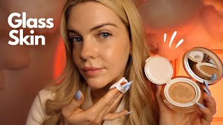 ASMR  Soin du visage et look « GLASS SKIN » KBeauty 🇰🇷 [upl. by Inaliak921]