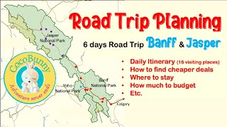 Trip Planning for 6day Road Trip in BanffJasper with daily itineraries travel tips and expenses [upl. by Athal]