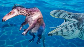 Lurdusaurus e a INDOMINUS REX Mosassauros Voadores e Emboscada Mega  Beasts of Bermuda  PTBR [upl. by Naujek897]