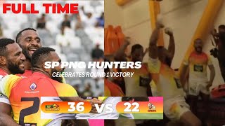 SP PNG Hunters celebrating their victory after defeating the WynnumManly Seagulls 36  22 🇵🇬 [upl. by Clemen]