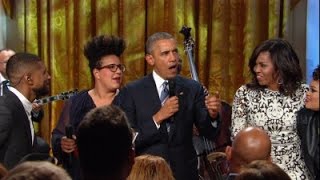 Watch President Obama speak  and sing  at White House tribute to Ray Charles [upl. by Jun959]