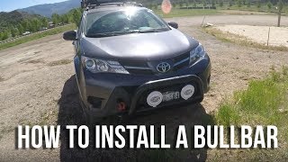 How to Install a Bullbar on a 2015 Toyota Rav4 [upl. by Atnovart508]