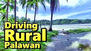 Driving Rural Palawan Philippines Scooter Rental [upl. by Nyltyak]