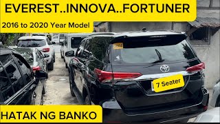 MURANG SUV  MURANG TOYOTA FORTUNER amp TOYOTA INNOVA  MURANG FORD EVEREST  HATAK NG BANKO  REPO [upl. by Autry712]