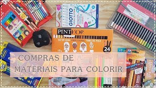 COMPRAS de Materiais para Colorir [upl. by Ad]